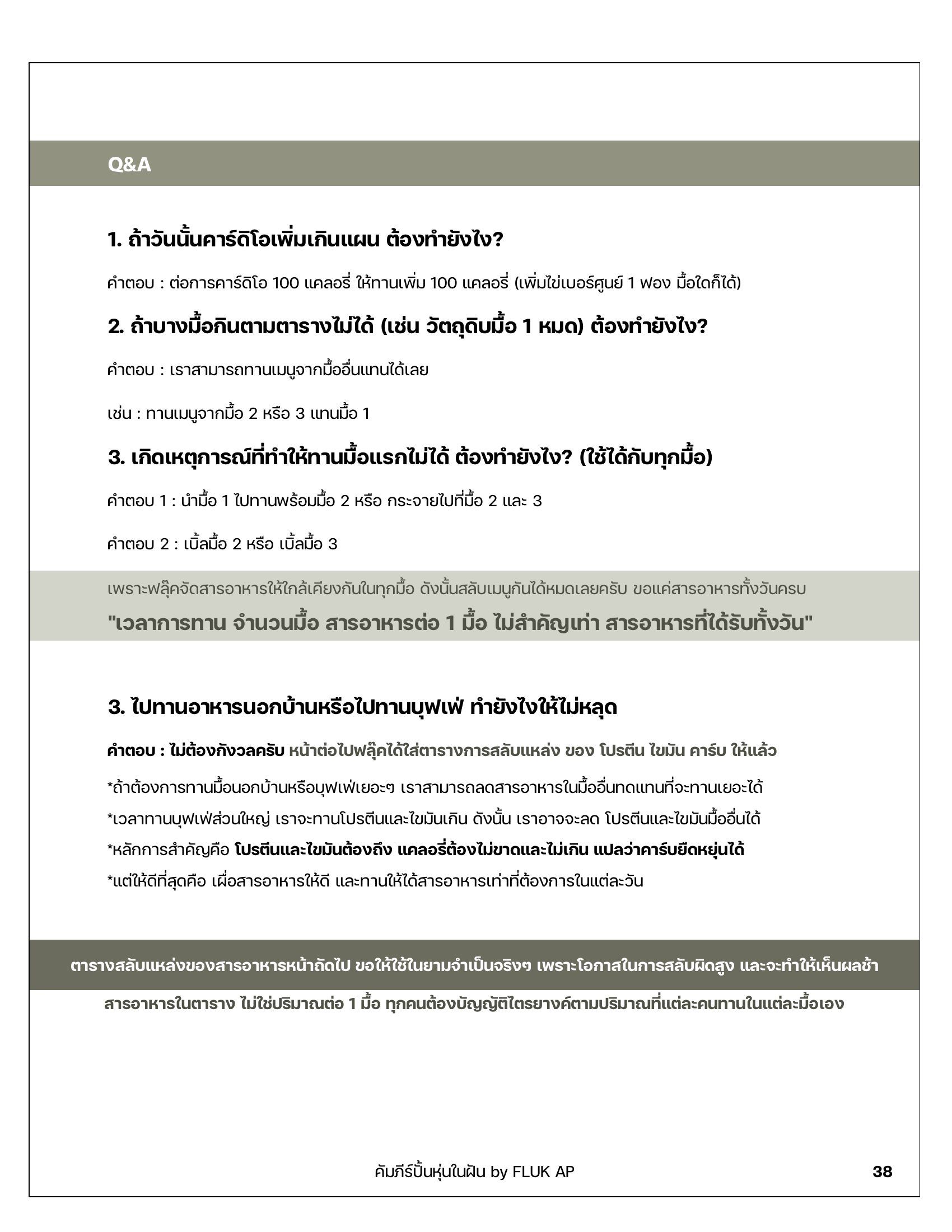 หน้า 38 — Q&A สลับเมนู
